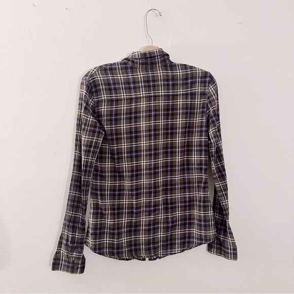 Standard James Perse Flannel Plaid Button Up Shirt - Picture 6 of 6